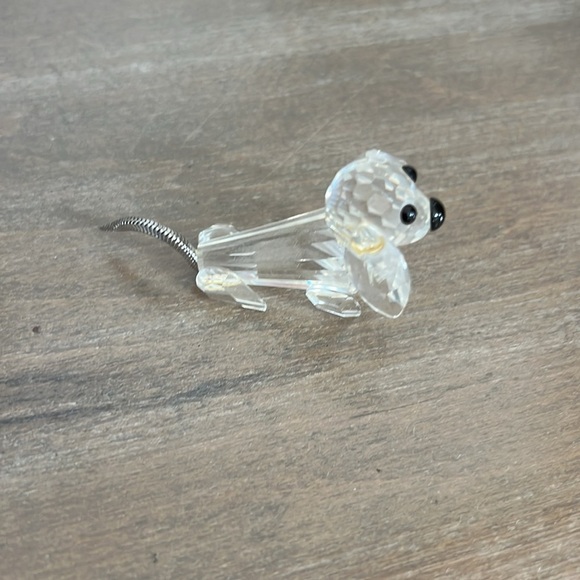SWAROVSKI Dashshund Mini Short Nose Metal Tail Crystal Figurine - Picture 4 of 8